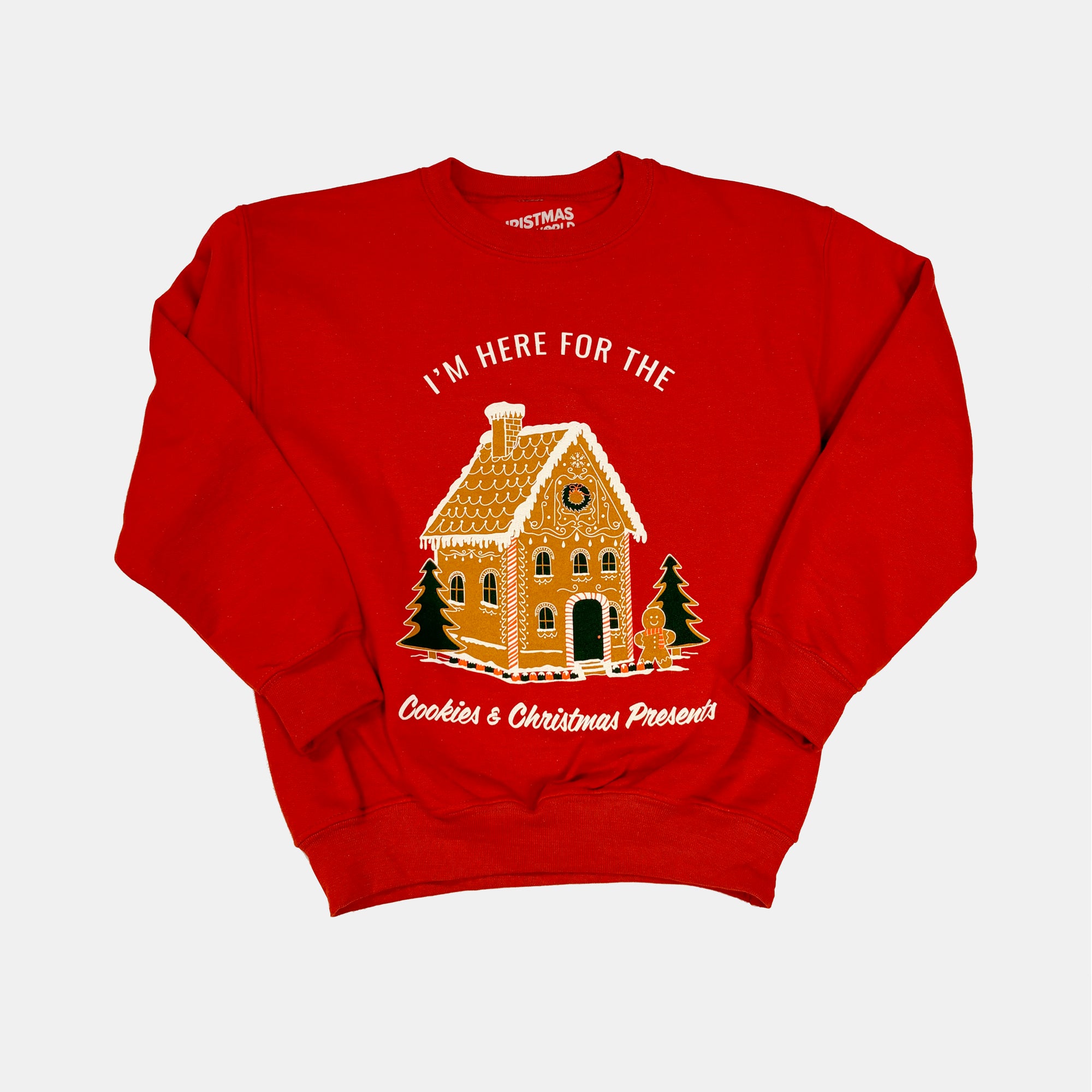 Gingerbread House Youth Crewneck